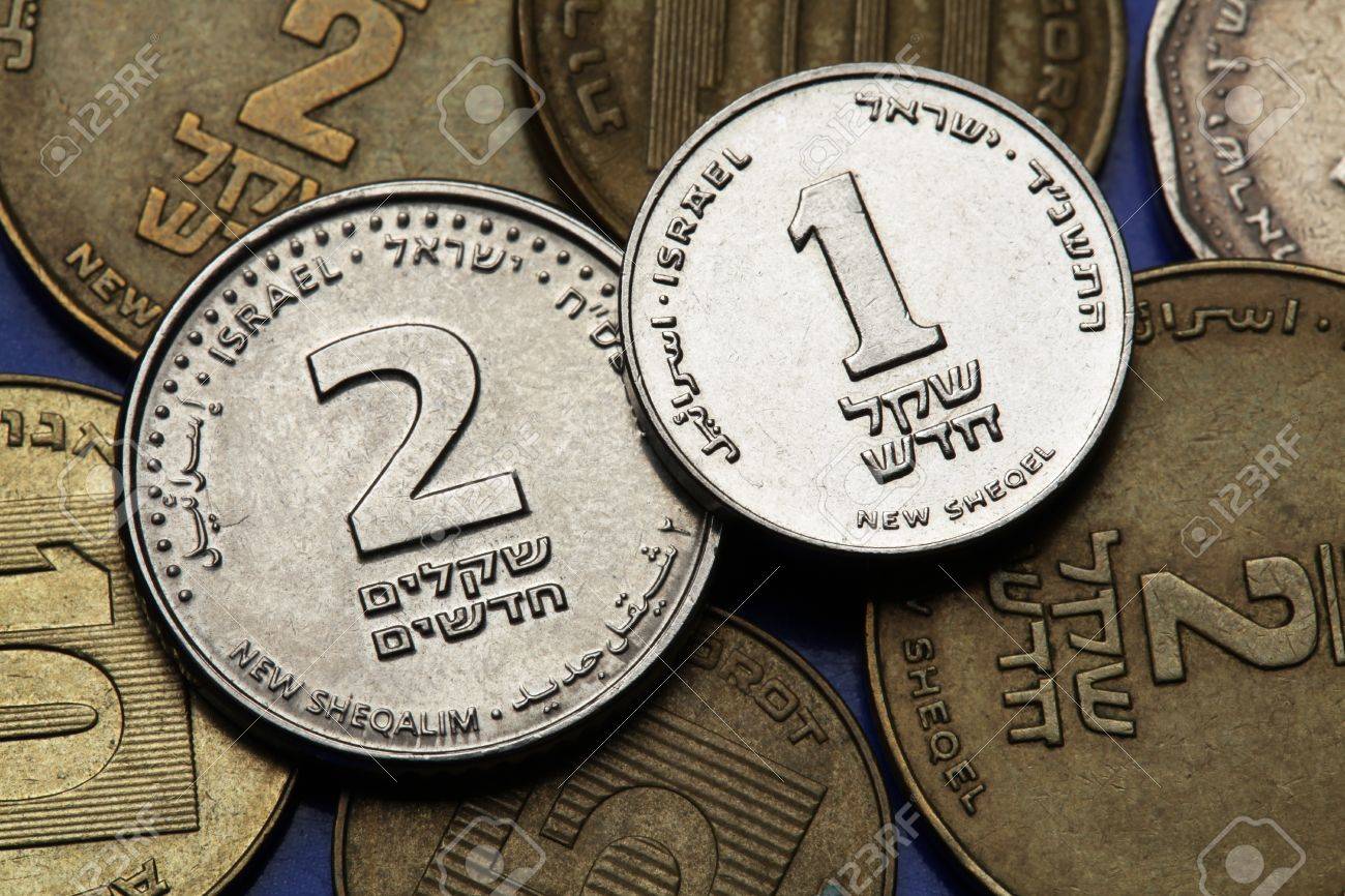 イスラエルの旧コインのコレクション
